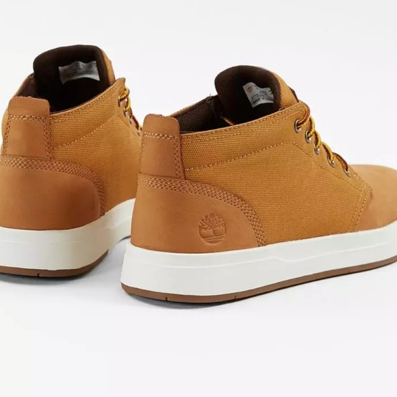 TIMBERLAND Davis Square Chukka sneakers 11 Tan NIB - Picture 3 of 5